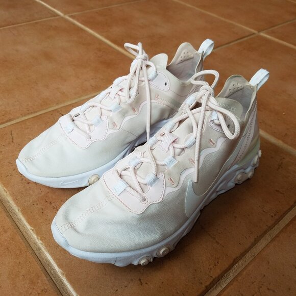 Women's Size 9 Nike React Element 55 Pale Pink Shoes - Picture 3 of 10